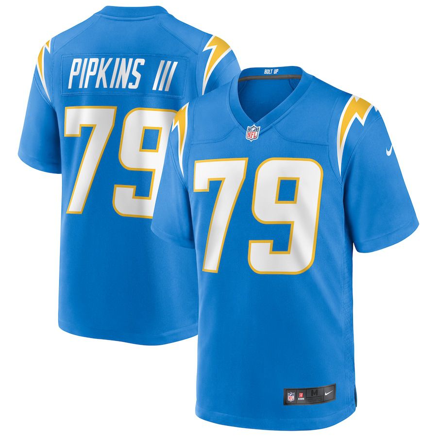 Men Los Angeles Chargers 79 Trey Pipkins III Nike Powder Blue Game NFL Jersey